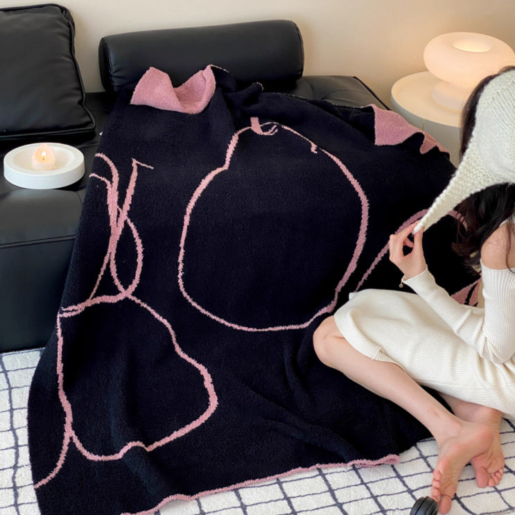 2design jacquard pile blanket