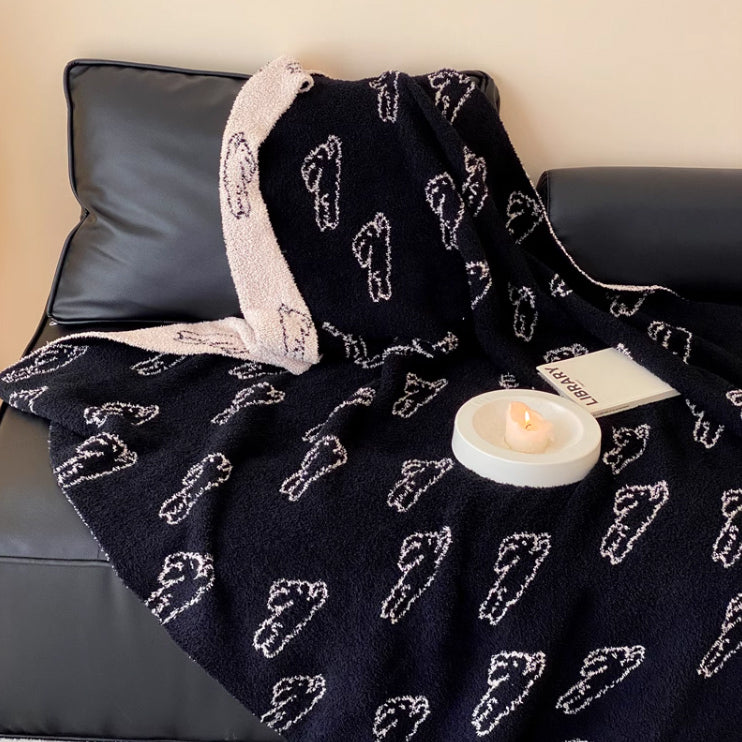 2design jacquard pile blanket