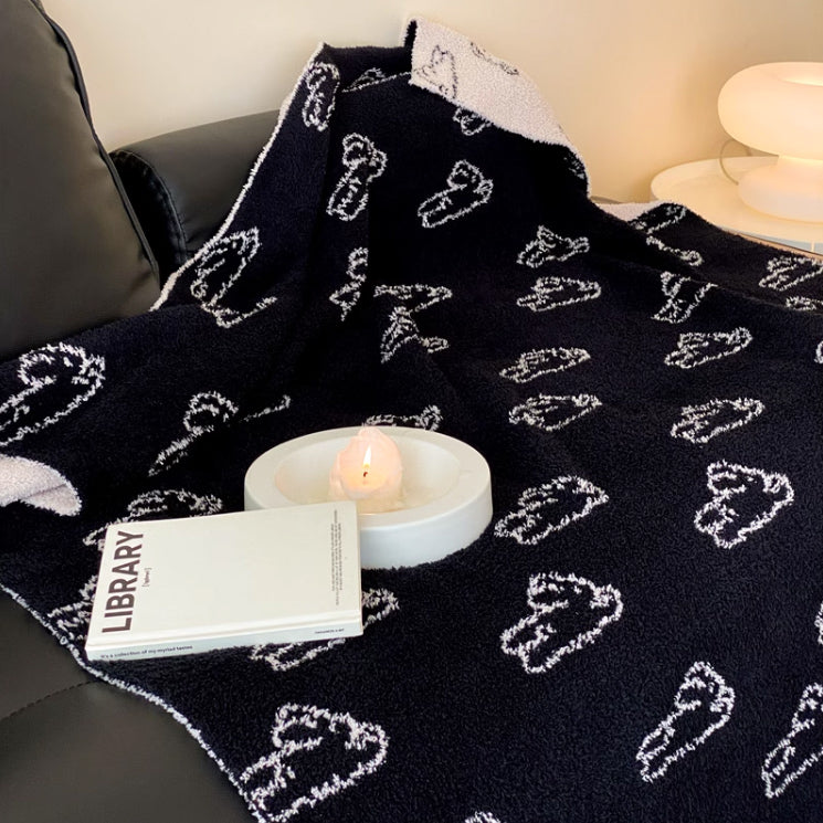 2design jacquard pile blanket