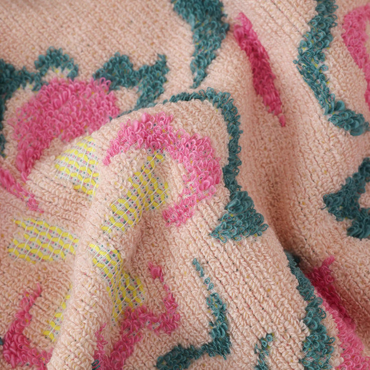jacquard flower towel