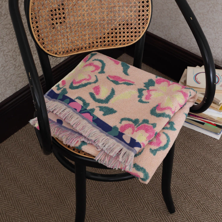 jacquard flower towel