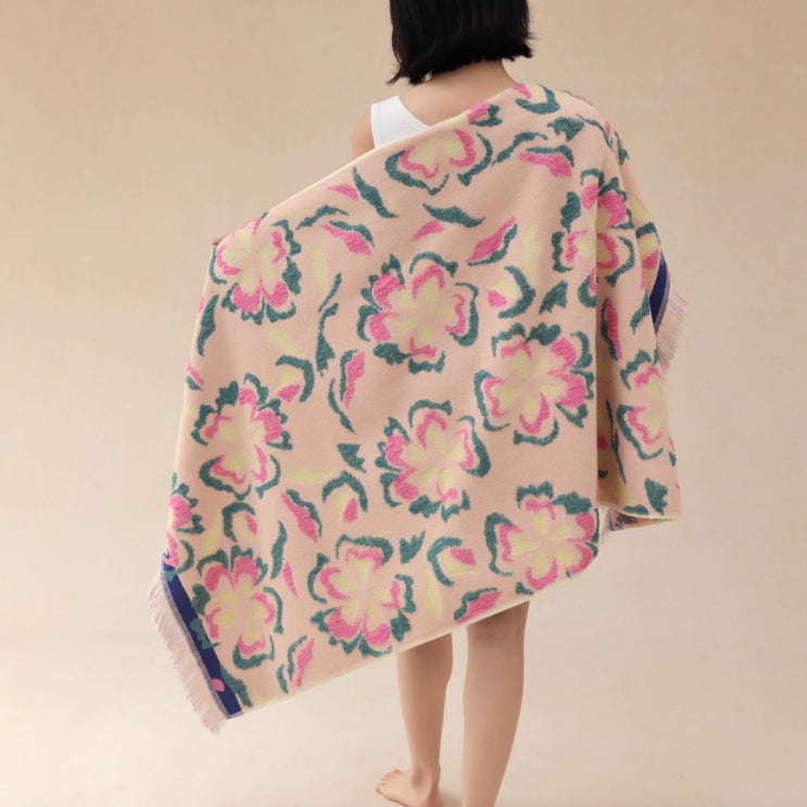 jacquard flower towel