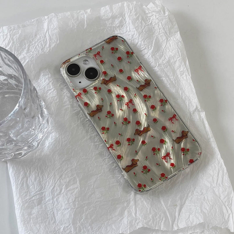 red flower iPhone case