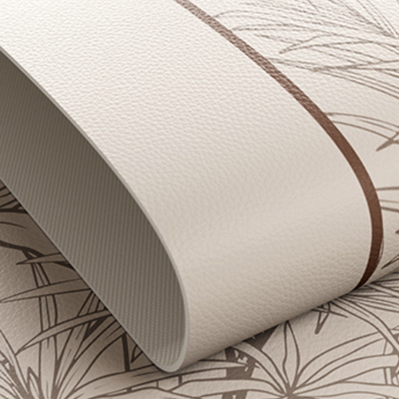 pale botanical round table mat