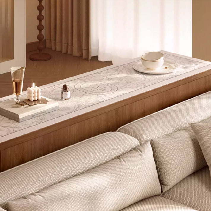 pale botanical shelf mat