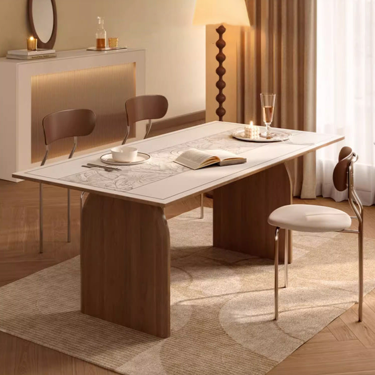 pale botanical table mat