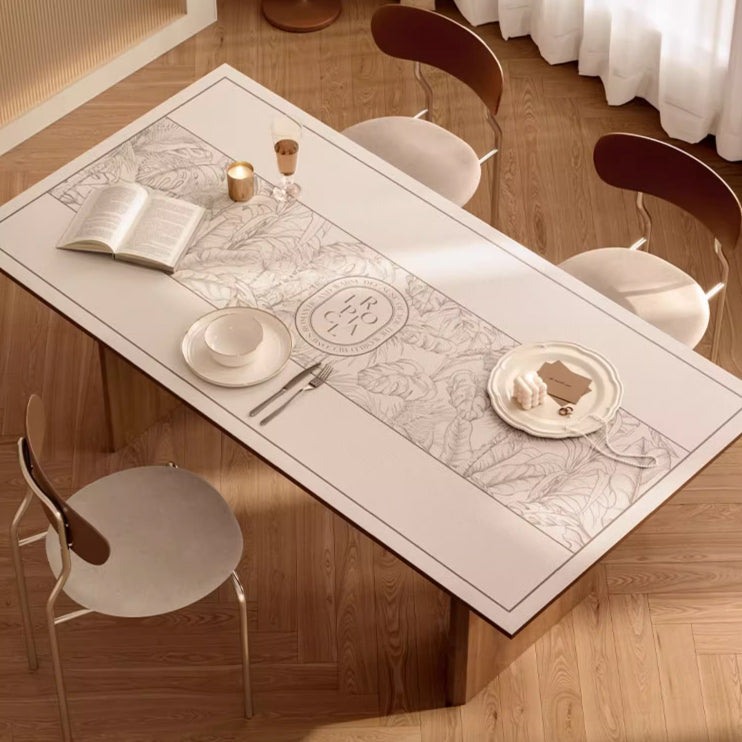 pale botanical table mat