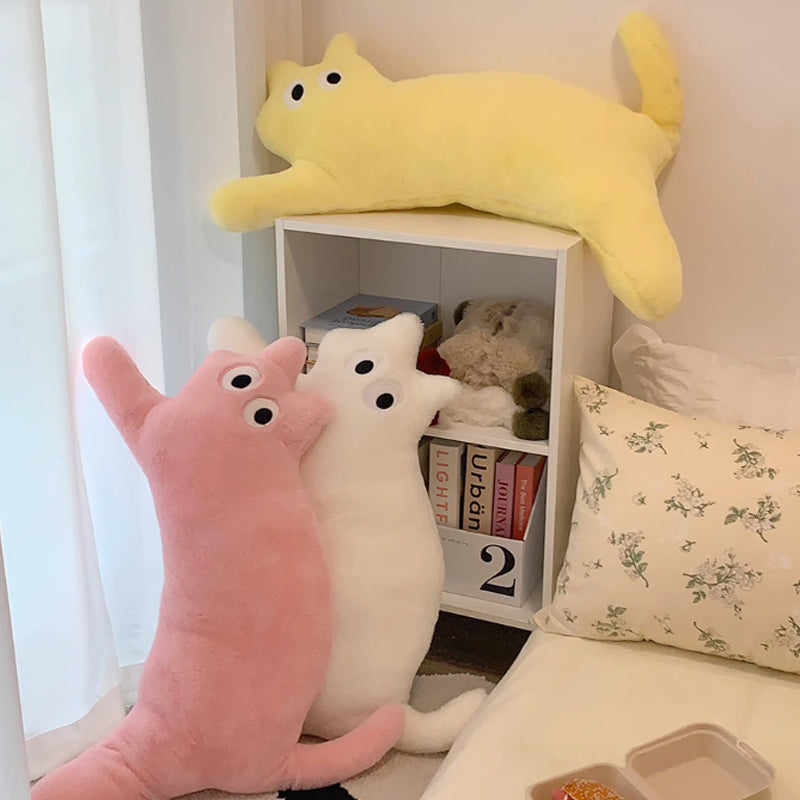 4color cat body pillow