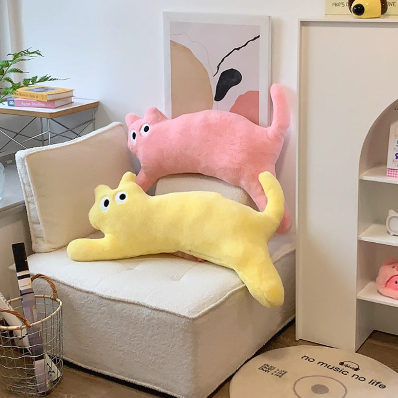 4color cat body pillow