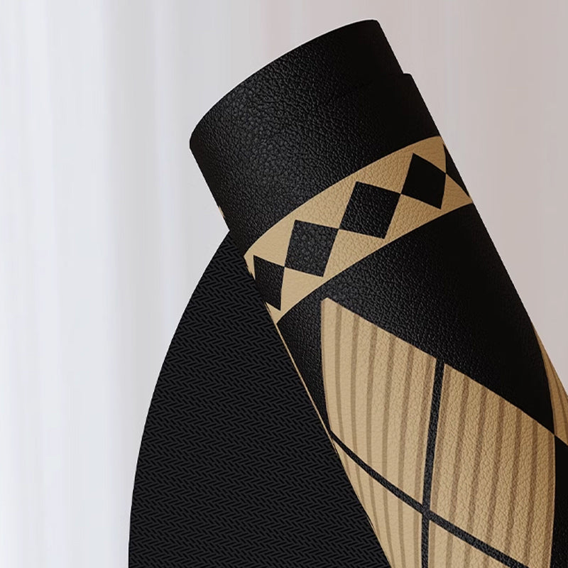 2color argyle check bath mat