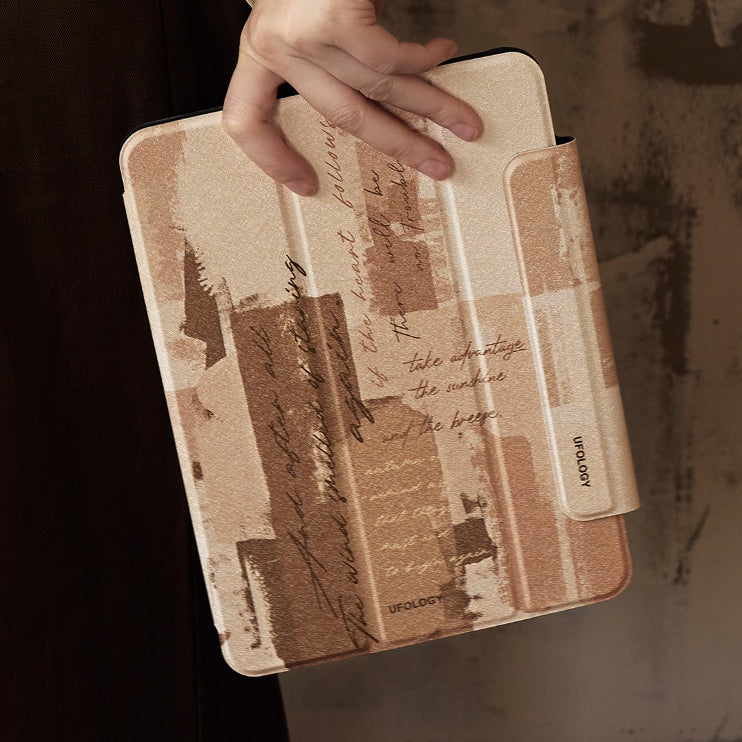 nuance brown paint iPad case