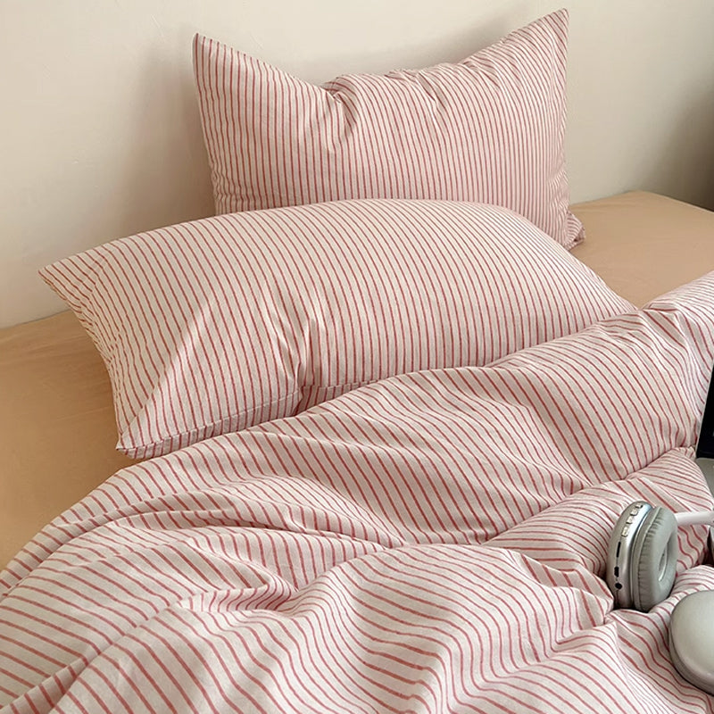 3color thin stripe bedlinen set