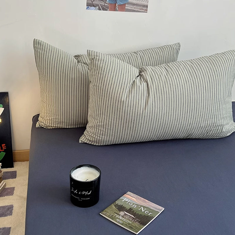 3color thin stripe bedlinen set