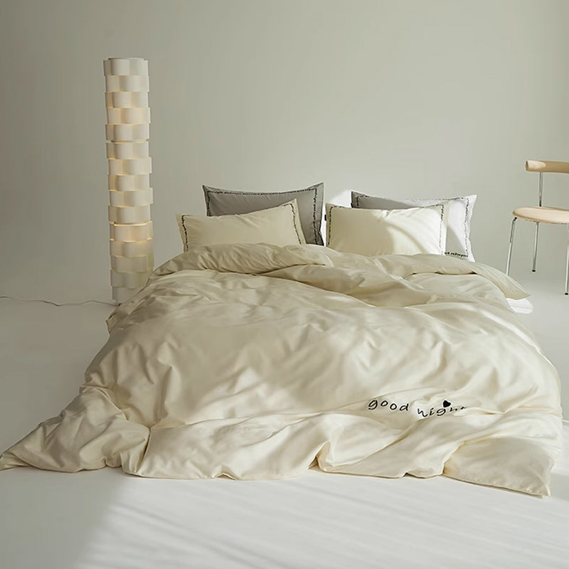 6color message logo bedlinen set
