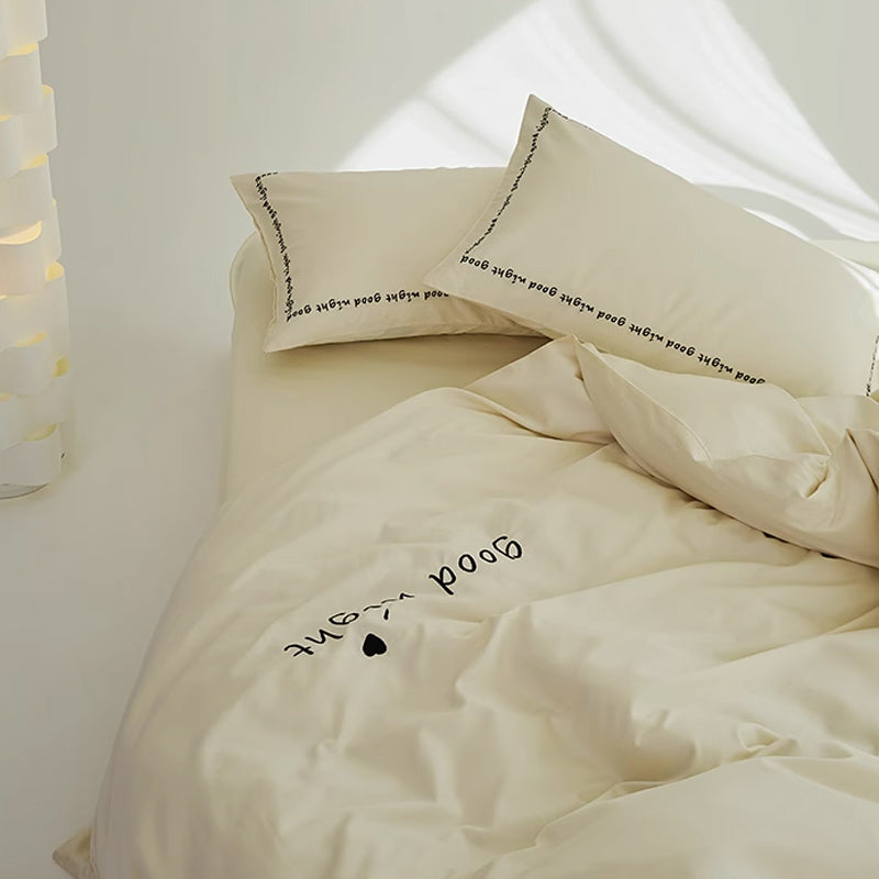 6color message logo bedlinen set