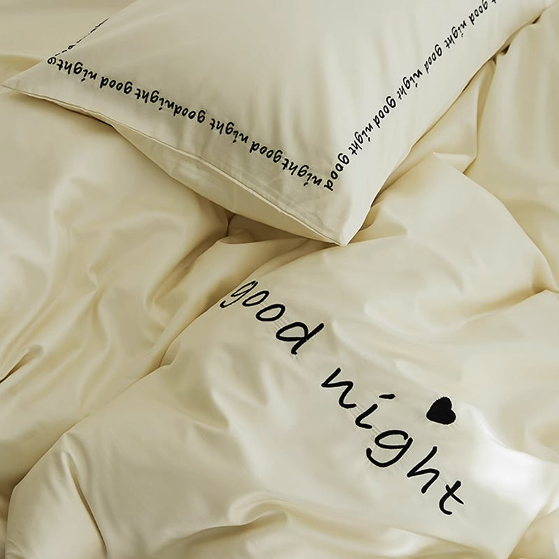 6color message logo bedlinen set