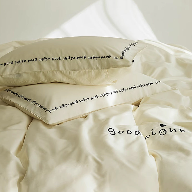 6color message logo bedlinen set