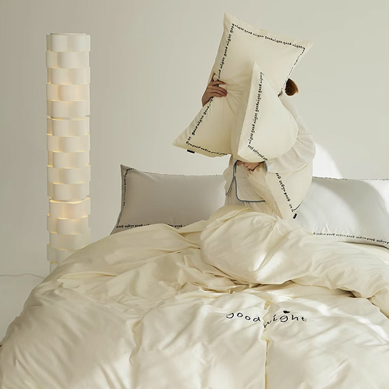 6color message logo bedlinen set