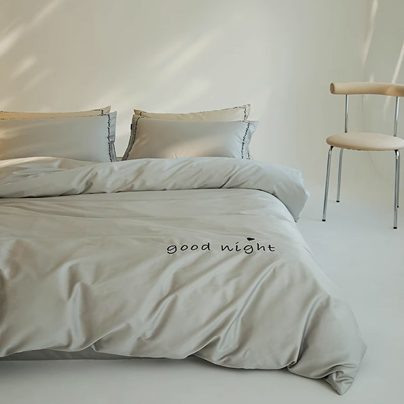 6color message logo bedlinen set