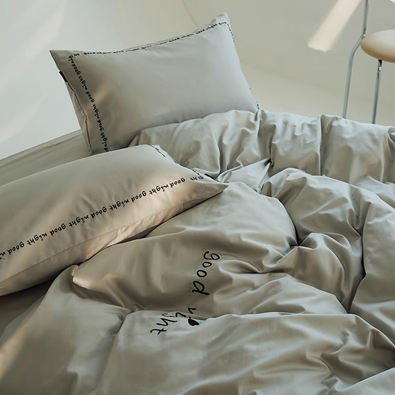 6color message logo bedlinen set