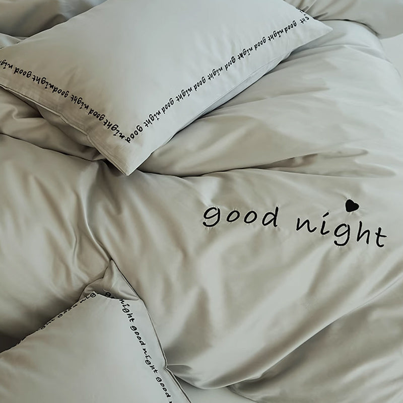 6color message logo bedlinen set