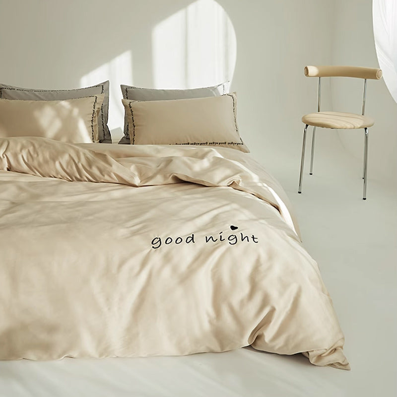 6color message logo bedlinen set