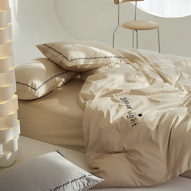 6color message logo bedlinen set