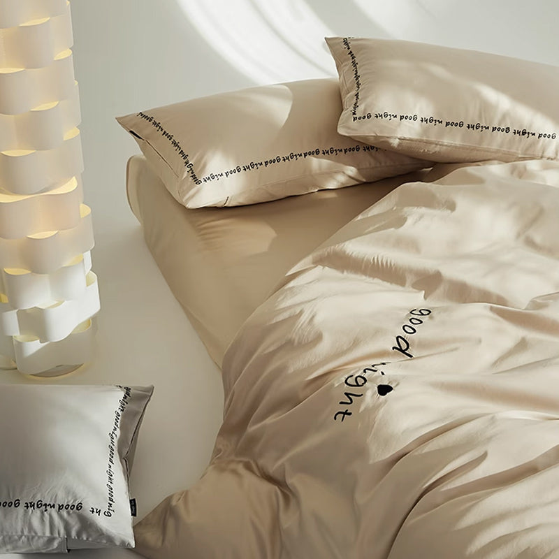 6color message logo bedlinen set