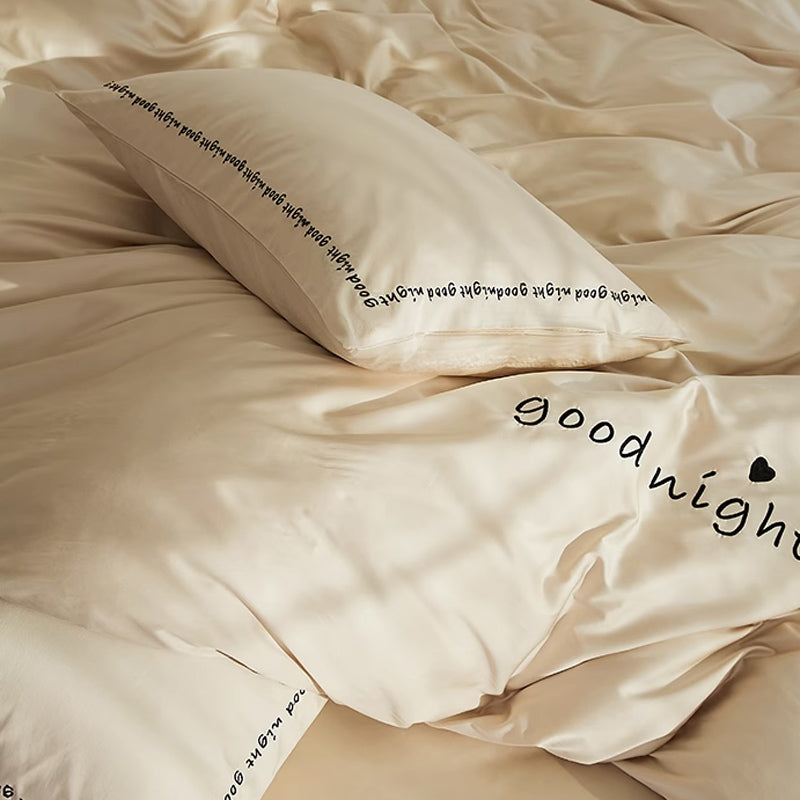 6color message logo bedlinen set