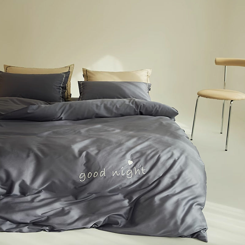 6color message logo bedlinen set