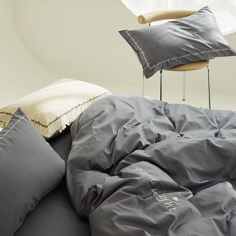 6color message logo bedlinen set
