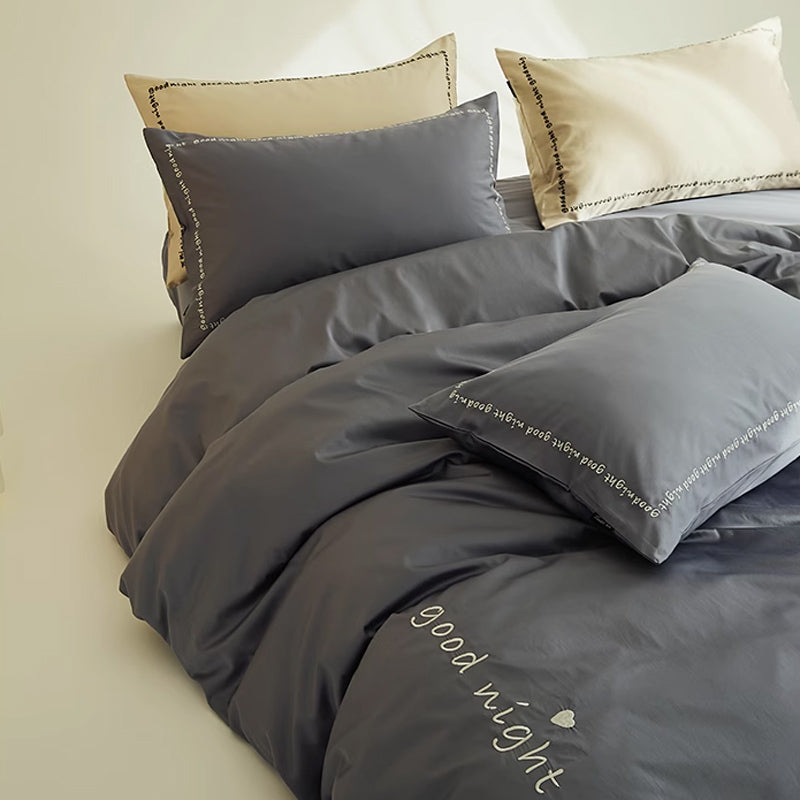 6color message logo bedlinen set