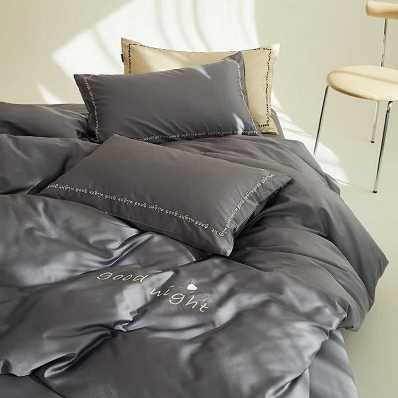 6color message logo bedlinen set