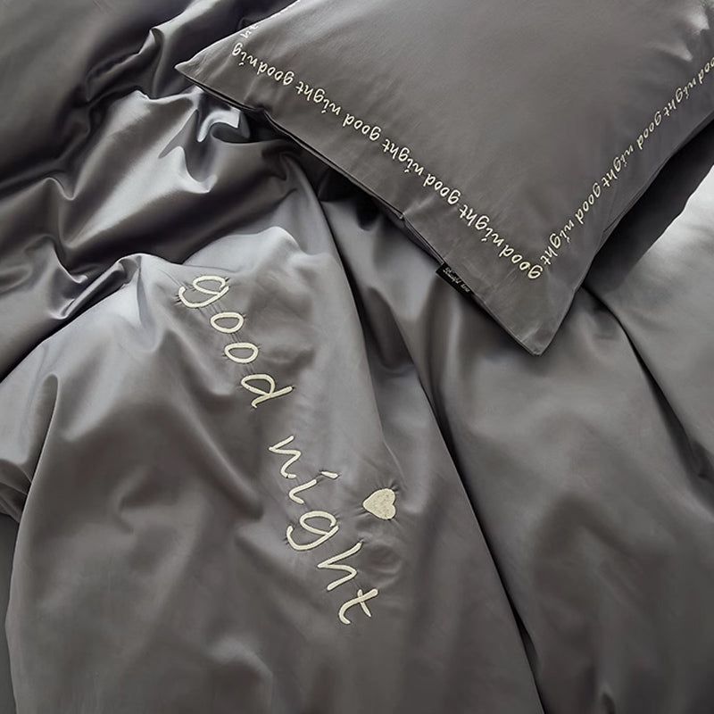 6color message logo bedlinen set