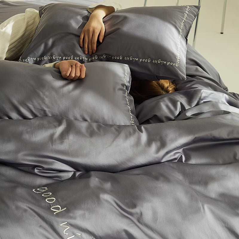 6color message logo bedlinen set