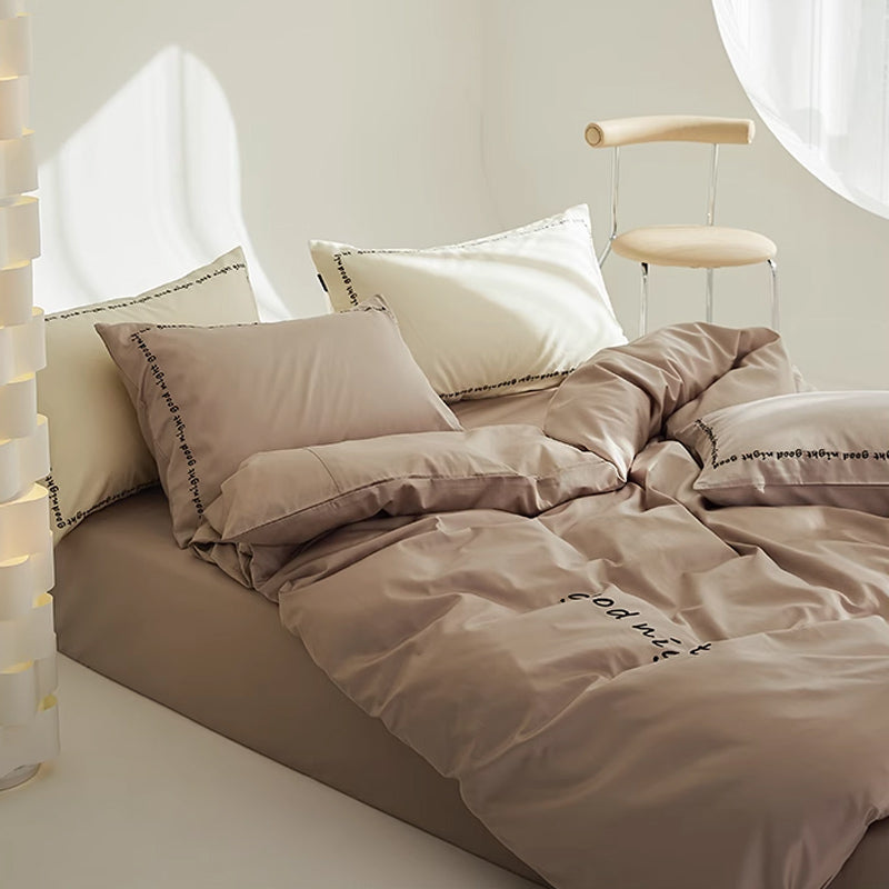 6color message logo bedlinen set