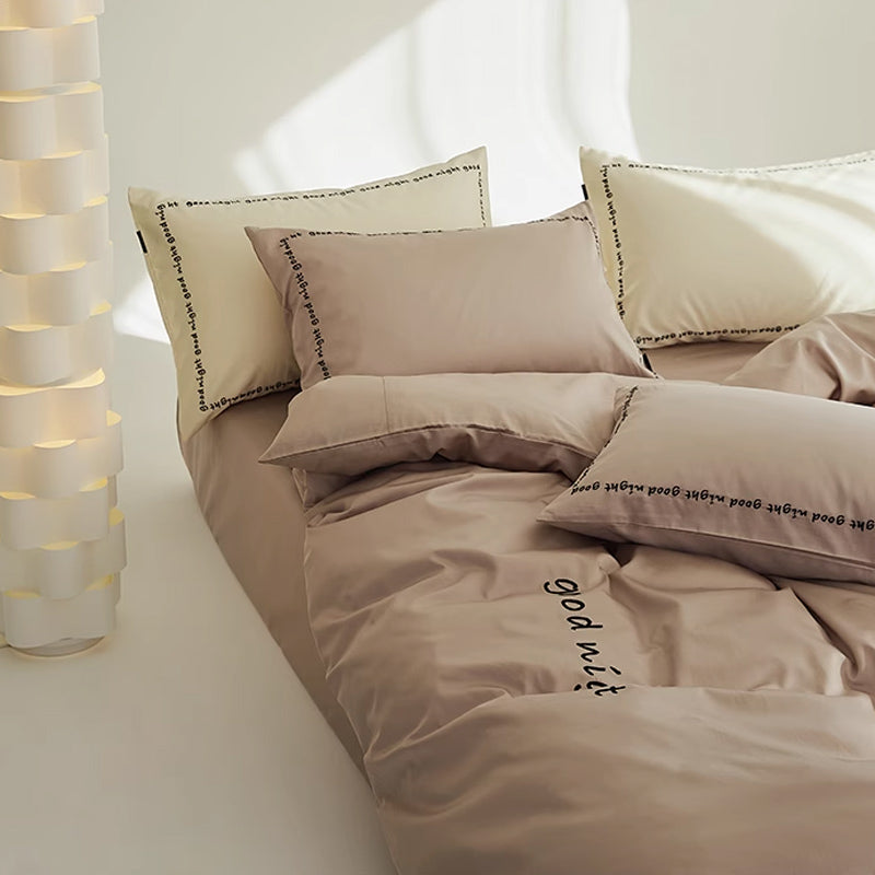 6color message logo bedlinen set