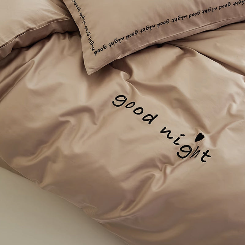 6color message logo bedlinen set