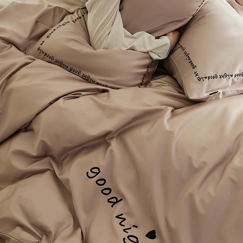 6color message logo bedlinen set