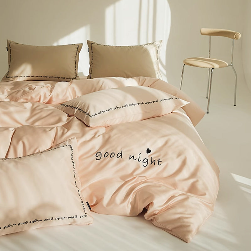 6color message logo bedlinen set