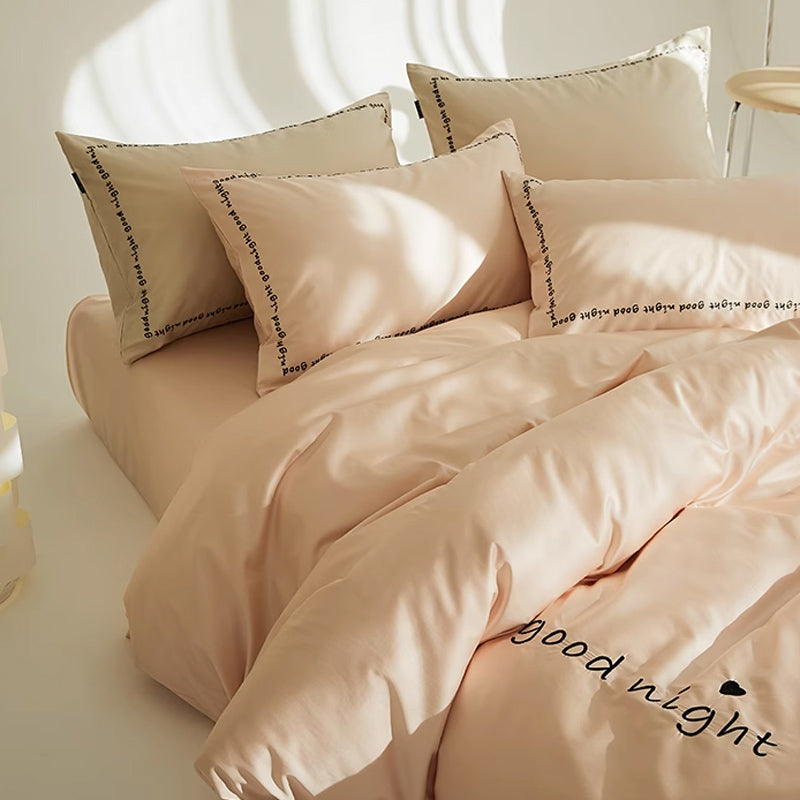 6color message logo bedlinen set