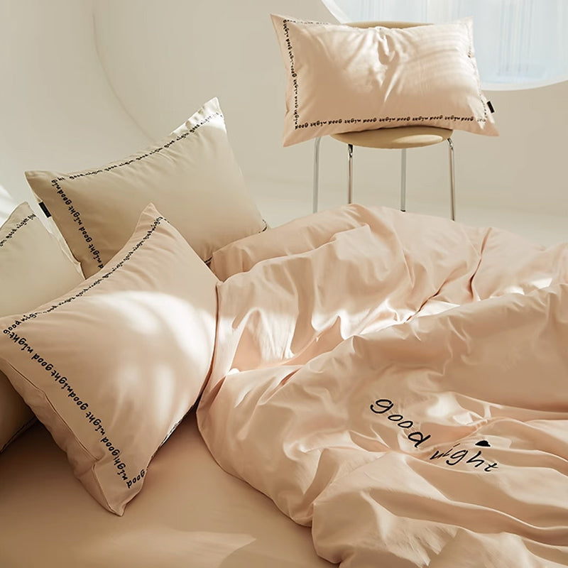 6color message logo bedlinen set