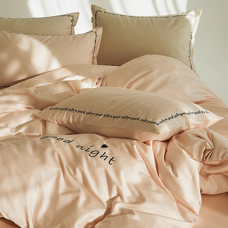 6color message logo bedlinen set