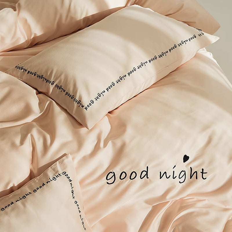 6color message logo bedlinen set
