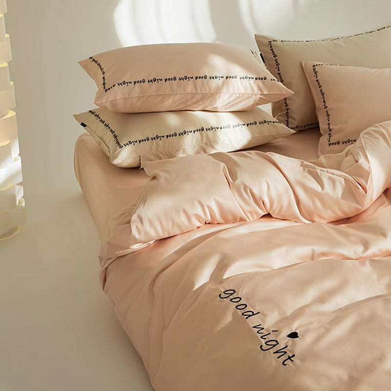 6color message logo bedlinen set