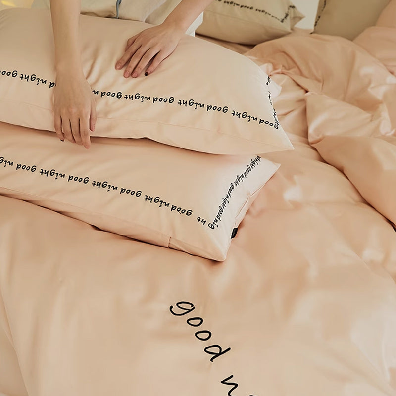 6color message logo bedlinen set