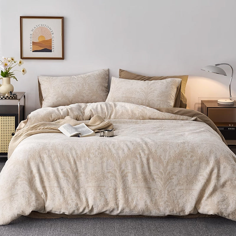 7design jacquard flower bedlinen set