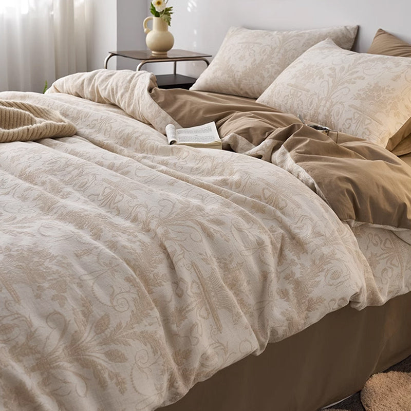 7design jacquard flower bedlinen set