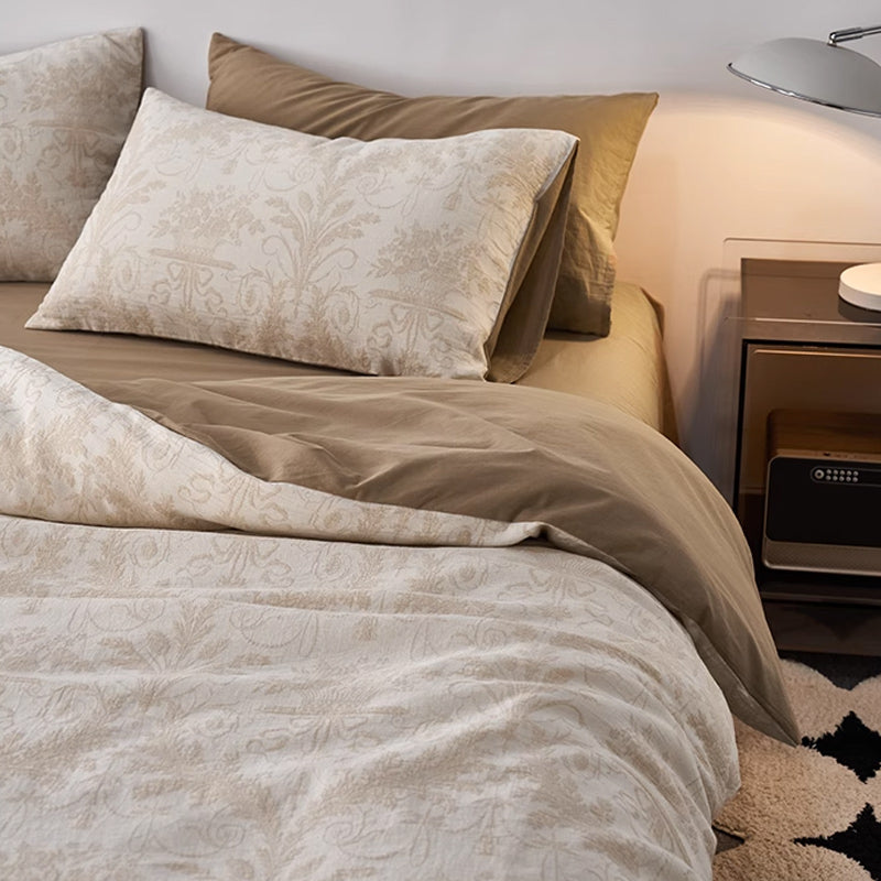 7design jacquard flower bedlinen set