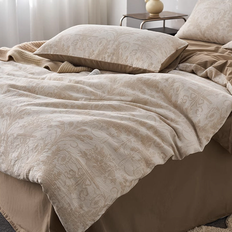 7design jacquard flower bedlinen set